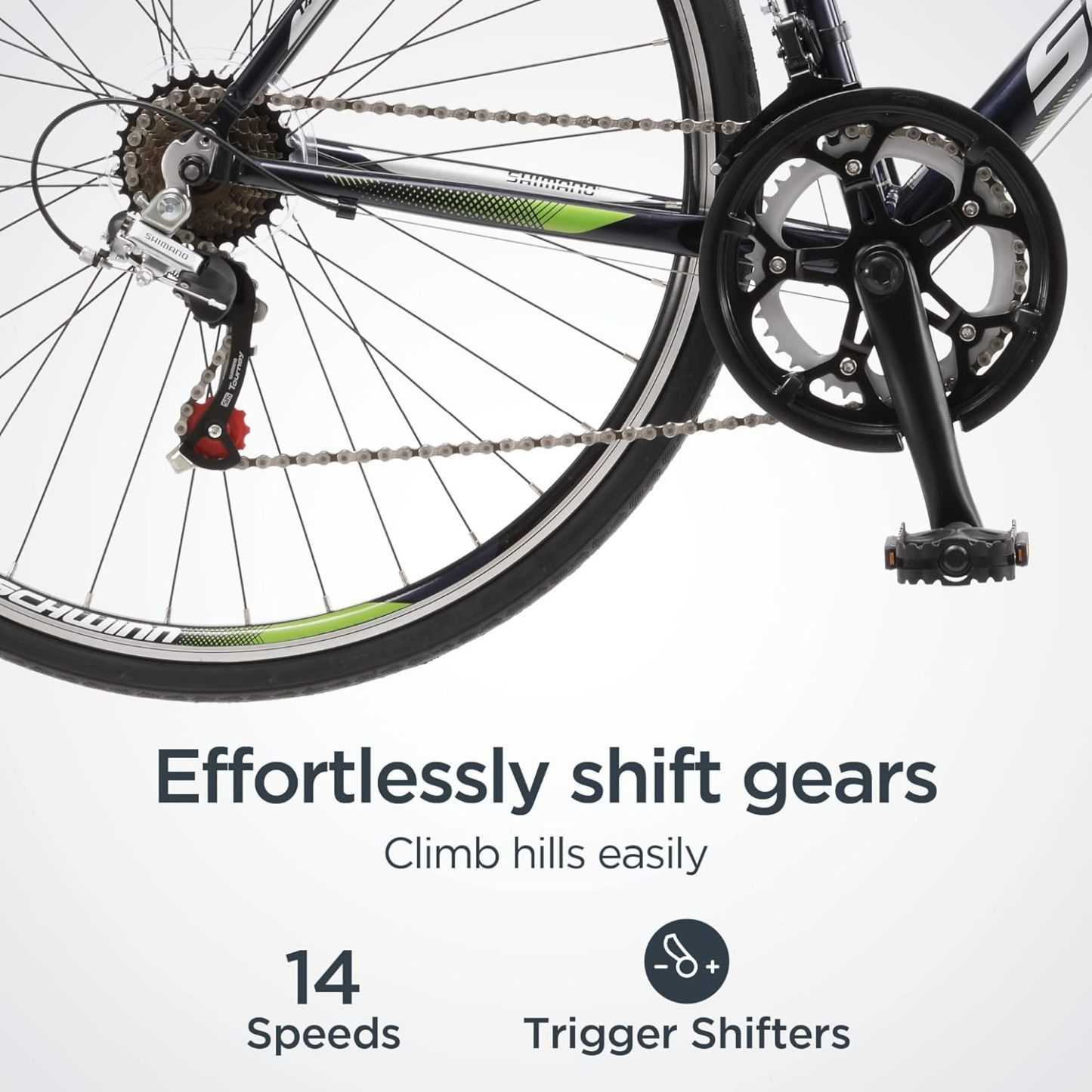 Schwinn Volare 1300 para Hombre Barra Bicicleta de Carretera, 700 °C Ruedas Mediano tamaño del Marco
