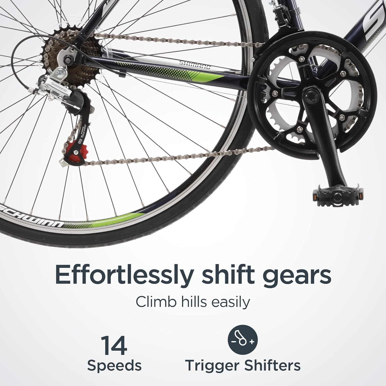 Schwinn Volare 1300 para Hombre Barra Bicicleta de Carretera, 700 °C Ruedas Mediano tamaño del Marco