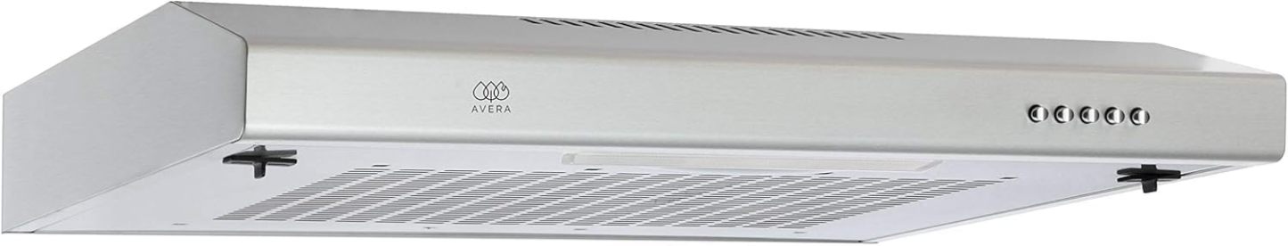AVERA Combo Parrilla de Gas 4 Quemadores + Campana de Pared 60cm | Acero Inoxidable, Encendido Electrónico, Filtros Lavables y de Carbón, Iluminación LED, Succión de 3 Velocidades | AI4 + CEA60