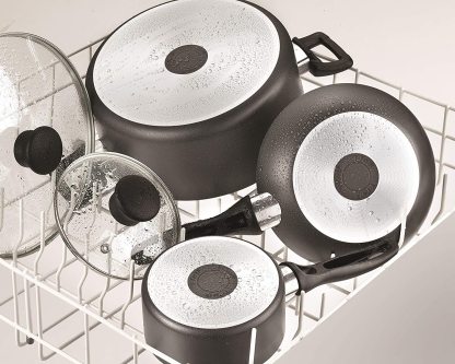 T-fal Everything in Kitchen - Juego de utensilios de cocina aptos para lavaplatos, 20 piezas, color negro