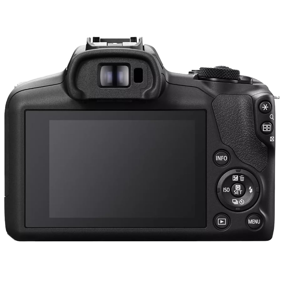 Canon EOS R100 - Kit de 2 lentes con doble zoom para cÃ¡mara RF-S de 18-45 mm + lentes RF de 75-300 mm 6052C111 paquete con kit de fotos Deco que incluye tarjeta de memoria Lexar Premium PRO Series