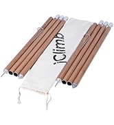 iClimb Strong Elegant Alu. Juego de 2 bastones de lona ajustables en altura con gancho para linterna y bolsa de transporte,