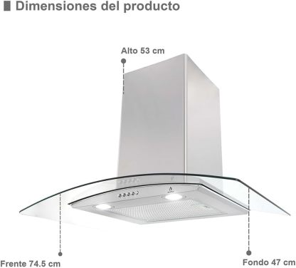 SUPRA Tricombo empotrable Zenit, Parrilla a gas de 5 quemadores para empotrar Mod. ZEGNA, Campana extractora de pared Mod. CC-76,Horno en acero inoxidable con cristal templado Mod. SILVER VORTEX