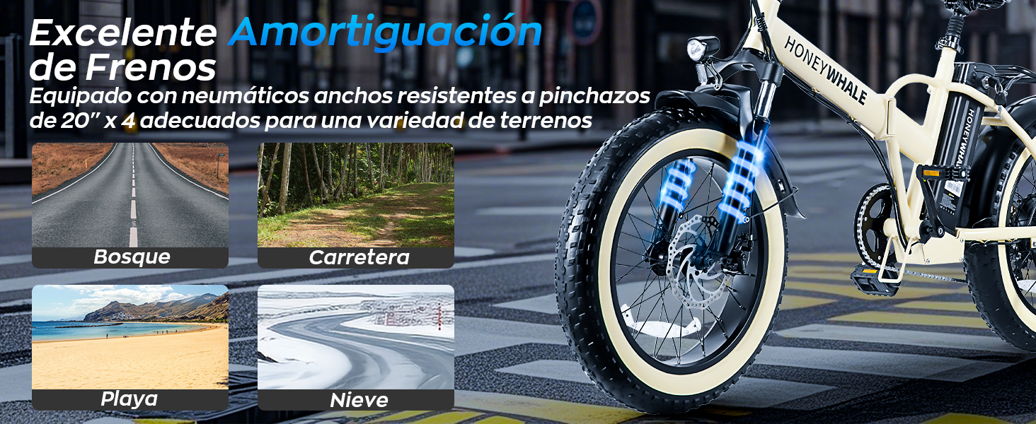 HONEYWHALE F6 Bicicleta de Montaña de 7 Velocidades