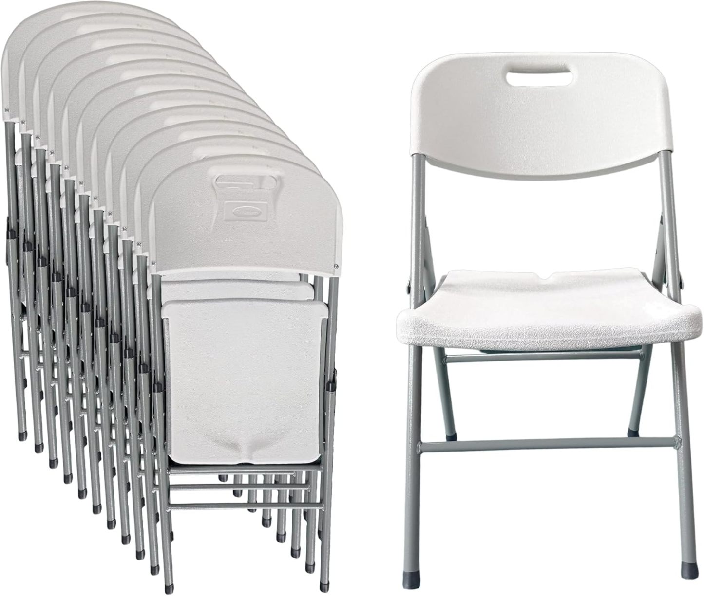 INMATMEX Silla Plegable Marca Resistentes Ideal para Jardín Comidas Familiares Fiestas Paquete con 12 Sillas.