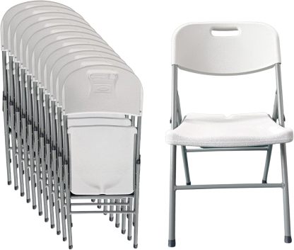 INMATMEX Silla Plegable Marca Resistentes Ideal para Jardín Comidas Familiares Fiestas Paquete con 12 Sillas.