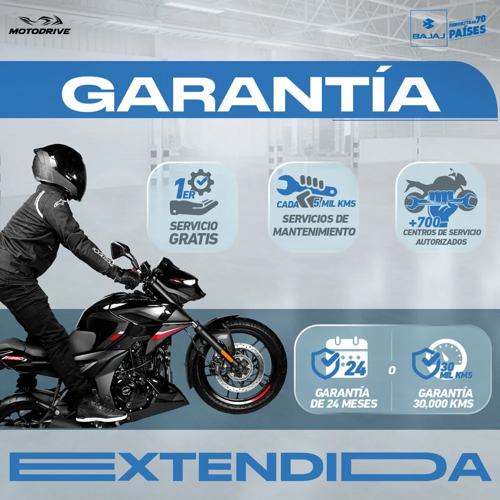 Motocicleta Bajaj Pulsar Rs 200 Blanca