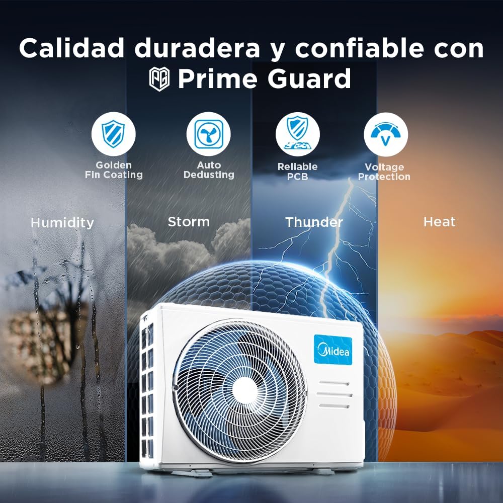 Midea Aire Acondicionado Minisplit Ecomaster Inverter SEER 18, 1 Ton, Sólo Frío, 220V; MAS12C2EZI