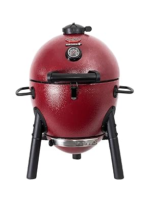 Char-Griller AKORN Jr. Parrilla y ahumador de carbón Kamado portátil para exteriores