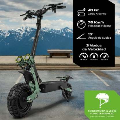 Scooter Electrico Plegable Premium 75 Km/h Full Luz Led