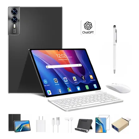 Tablet Hancdon S12 Gpt Android 13 12gb+512gb/1tbtf Ram 5g Wifi Bluetooth 5.0 10 Core Con Funda Teclado Lápiz Óptico Auriculares Pantalla 11.6 Hd Ips