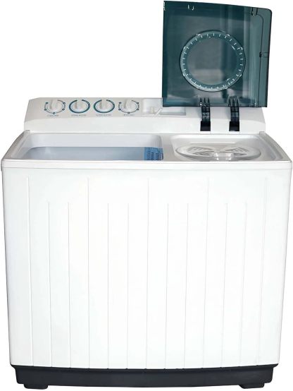 Koblenz Lavadora Dos Tinas de 22 Kg y 3 Velocidades con Secado Rápido y Lavado por Impulsor, Desagüe Manual, Timer de Lavado y Secado, Estructura de Plástico de Alta Resistencia, Blanca LDM-22B