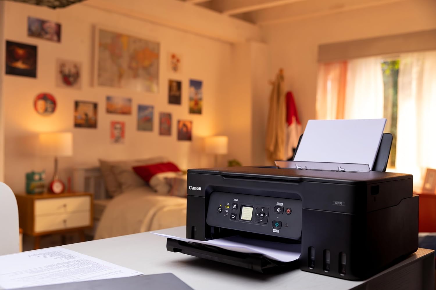 Canon Impresora de Inyección de Tinta Continua G1110, Mediano, Negro