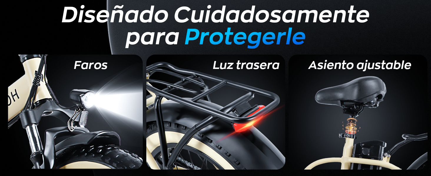 HONEYWHALE F6 Bicicleta de Montaña de 7 Velocidades
