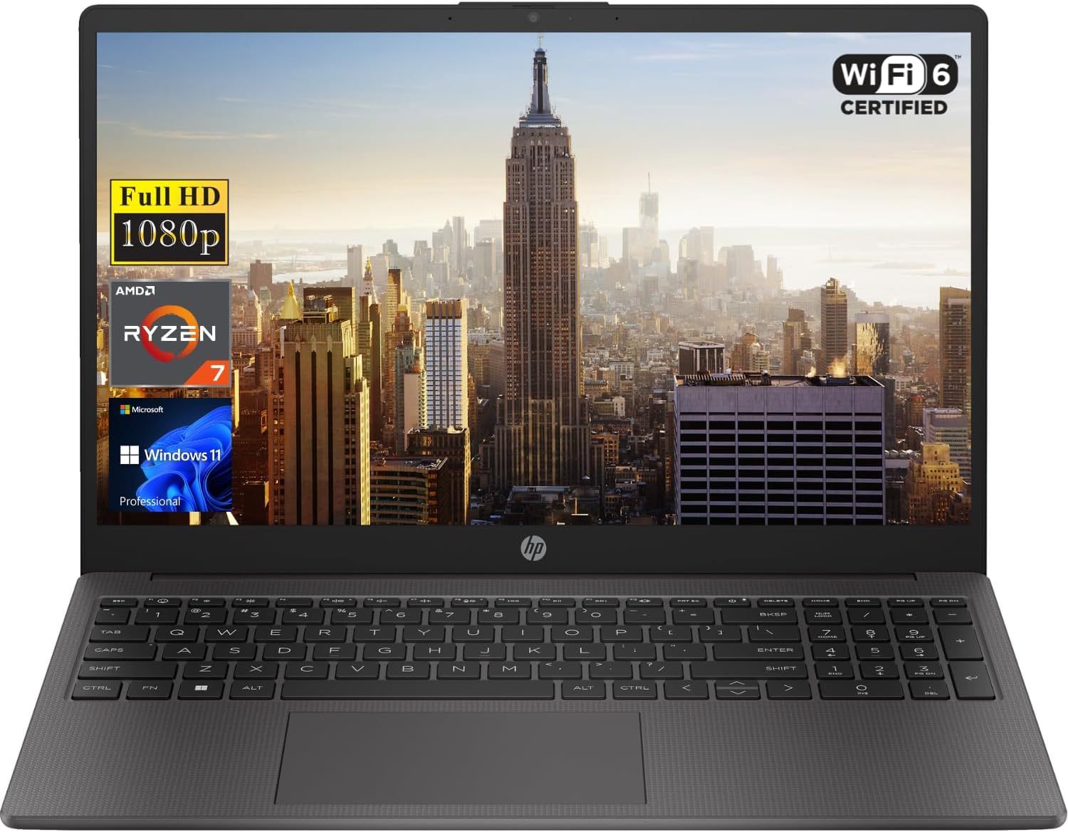 HP 255 G10 15.6" FHD Business Laptop, AMD Ryzen 7 7730U, 32 GB de RAM,