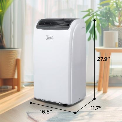 Black & Decker BTU Aire Acondicionado portátil con Mando a Distancia, Blanco, 1
