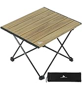 iClimb Ultralight Compact Camping Alu. Mesa plegable con bolsa de transporte, dos tamaños (Nature - S)