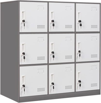 Organizador de clóset para estudiantes, clóset de acero para múltiples puertas, pequeño organizador de almacenamiento de gabinete, archivador de oficina, clóset de hogar, clóset de gimnasio
