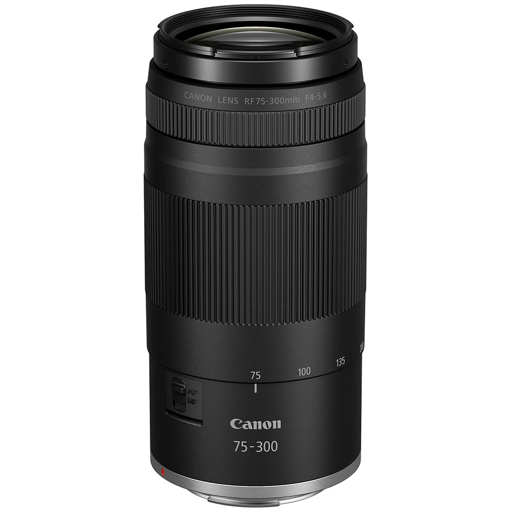Canon EOS R100 - Kit de 2 lentes con doble zoom para cÃ¡mara RF-S de 18-45 mm + lentes RF de 75-300 mm 6052C111 paquete con kit de fotos Deco que incluye tarjeta de memoria Lexar Premium PRO Series
