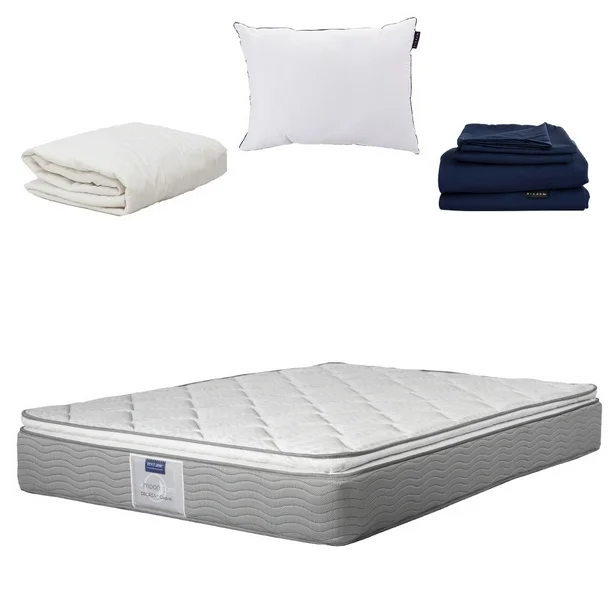 Colchón Queen Size Cupra DICASA Almohada One Sábanas Softy Protector de Colchón