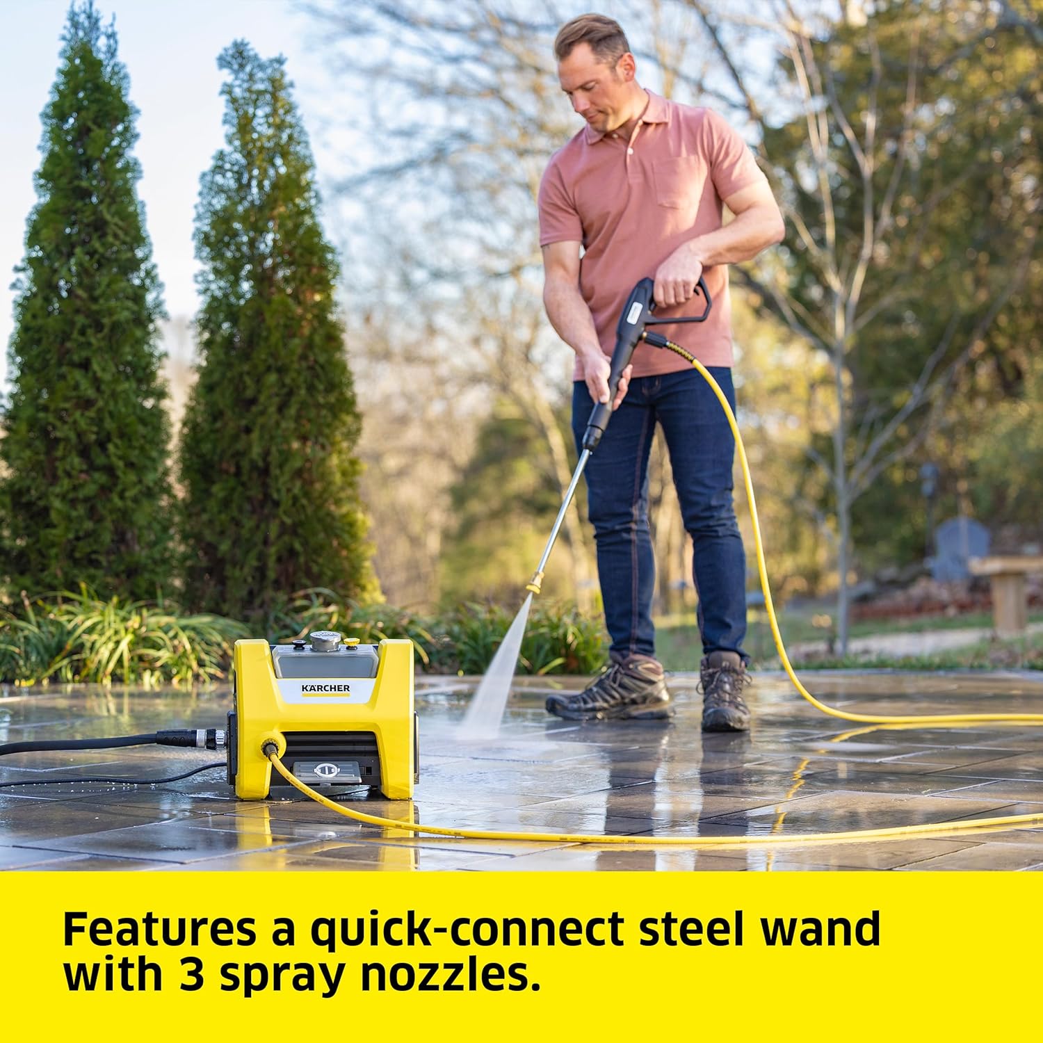 Karcher - Máquina limpiadora eléctrica a presión, K1700, Amarillo
