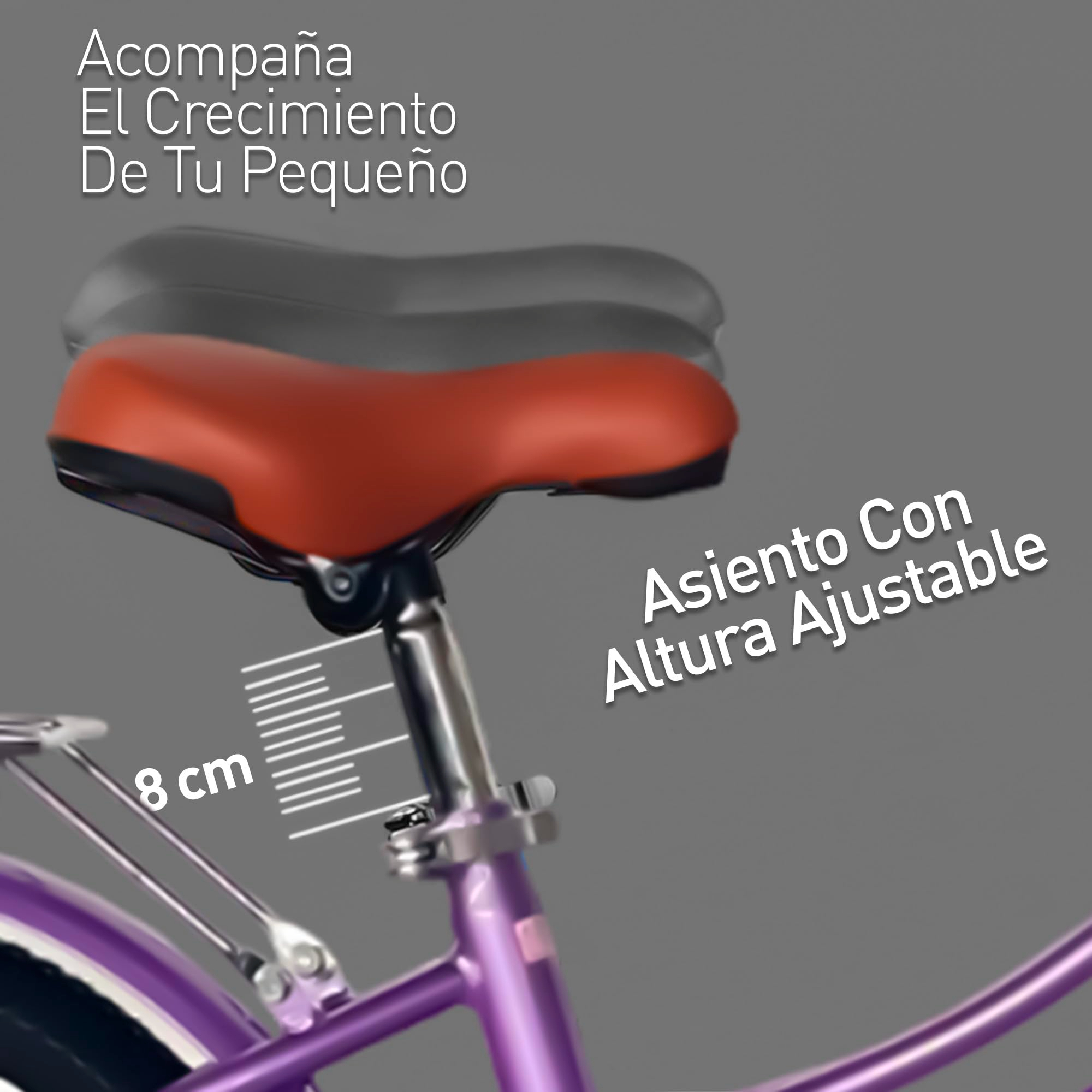 Bluelander Bicicleta Infantil para Niña, Rodada 16 con Ruedas de Entrenamiento, Canastilla, Parrilla Metalica y Salpicadera, Asiento y Manubrio Ajustable, Ideal para Niñas de 4 a 6 Años