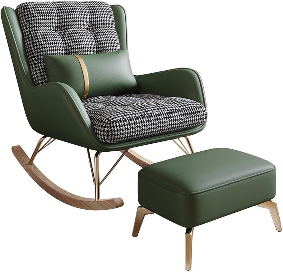GLOBEXSS Mecedora reclinable para Sala de Estar con reposapiés Respaldo Alto Sillón Decorativo para Adultos Sala de Estar Dormitorio Silla Lateral Lazy Boy para Sala de Estar, Dormitorio, balcón