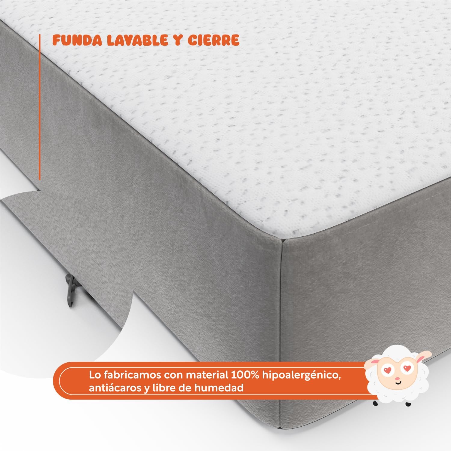 COLORDREAMS | Sofá Cama Matrimonial Plegable – Sillón Multifunción 3 En 1 – Relleno De Espuma – Funda Lavable – Hipoalergénico – Gris