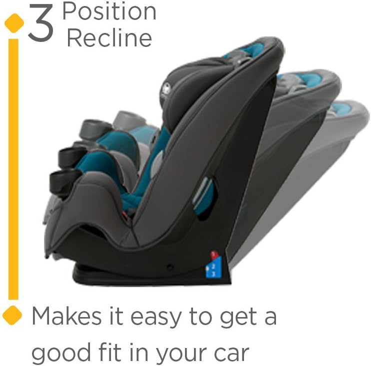 Safety 1st - Auto Asiento de coche Grow And Go 3 en 1, Carbon Rose