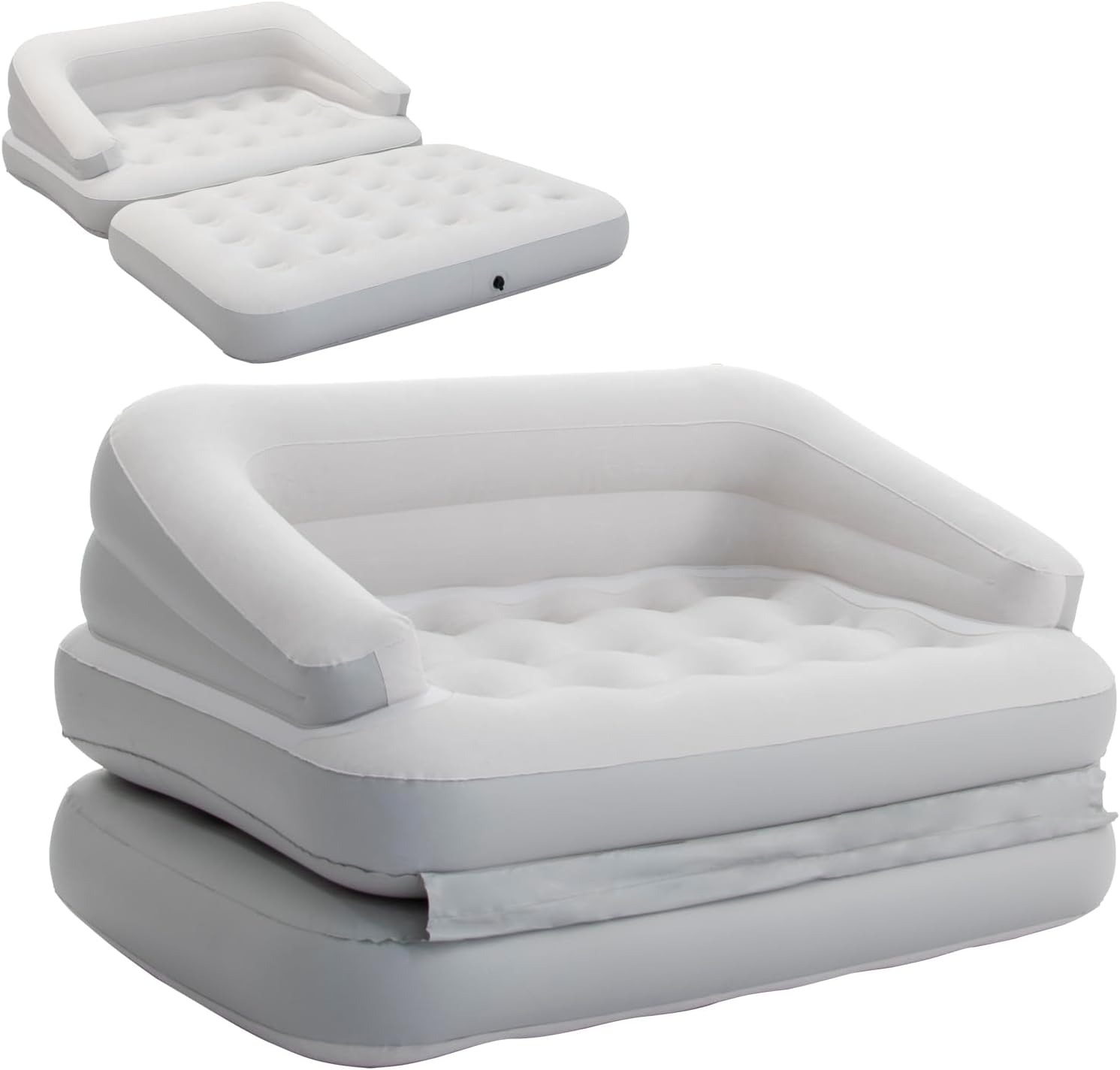 Outraveler - Sofá hinchable para acampar, color gris