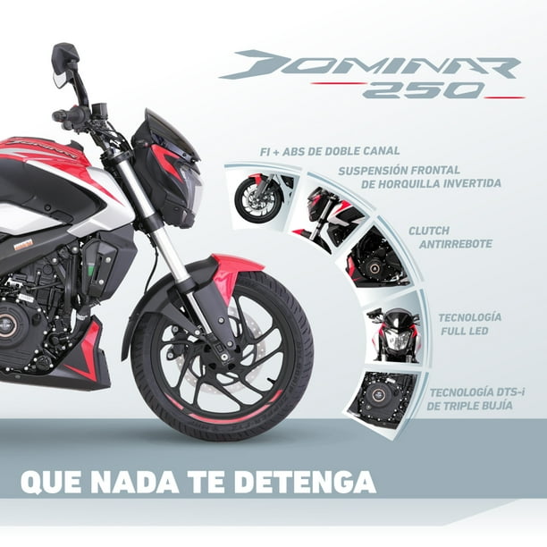 MOTOCICLETA BAJAJ DEPORTIVA DOMINAR 250 ROJO 2025