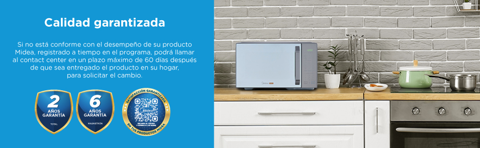Microondas Midea, Alta calidad, Fácil de usar, Potencia de cocción