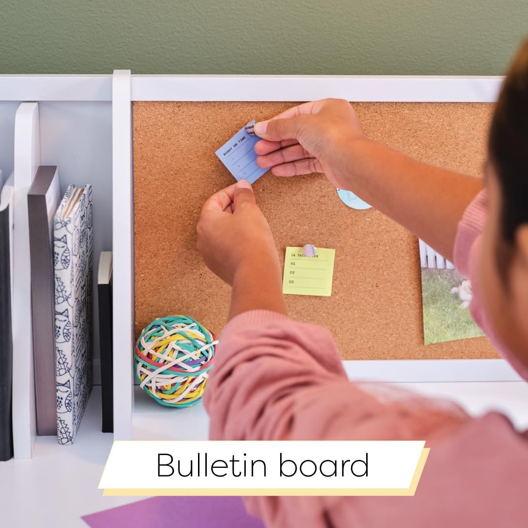 KidKraft Escritorio con Silla de Estudio para Niños, Color Blanco, 39.25" x 21.25"x 10"