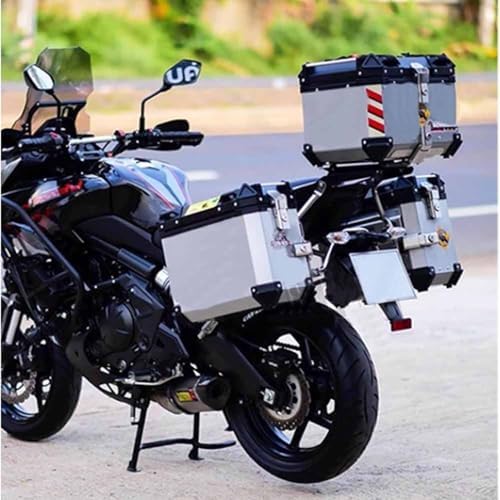 Caja Superior de Aluminio para Maletero de Motocicleta, 25 L, 30 L, 36 L, 45 L, 55 L, 65 L, Caja Superior Universal para Motocicleta, Funda para portaequipajes para Casco, Caja Trasera para