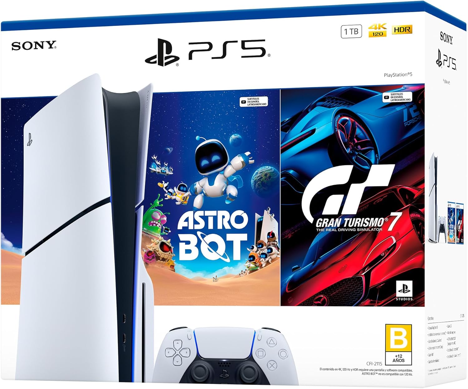 Consola PlayStation 5 de 1 TB: ASTRO BOT y Gran Turismo 7, Modelo PS5STA-ASTRO
