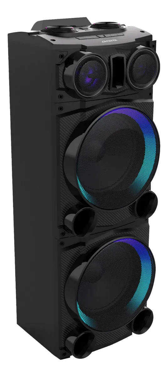 Bocina Doble 2500w Rms Awpoc10l Aiwa Color Negro