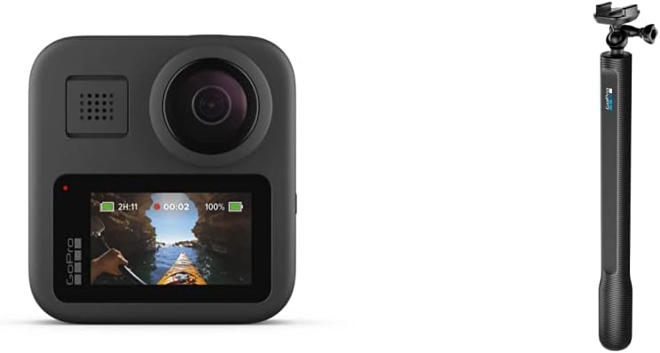 GoPro - MAX — Cámara tradicional resistente al agua de 360+ con pantalla táctil esférica, 5,6K30, vídeo HD, 16,6 MP, 360 fotos, estabilización de transmisión en vivo de 1080p