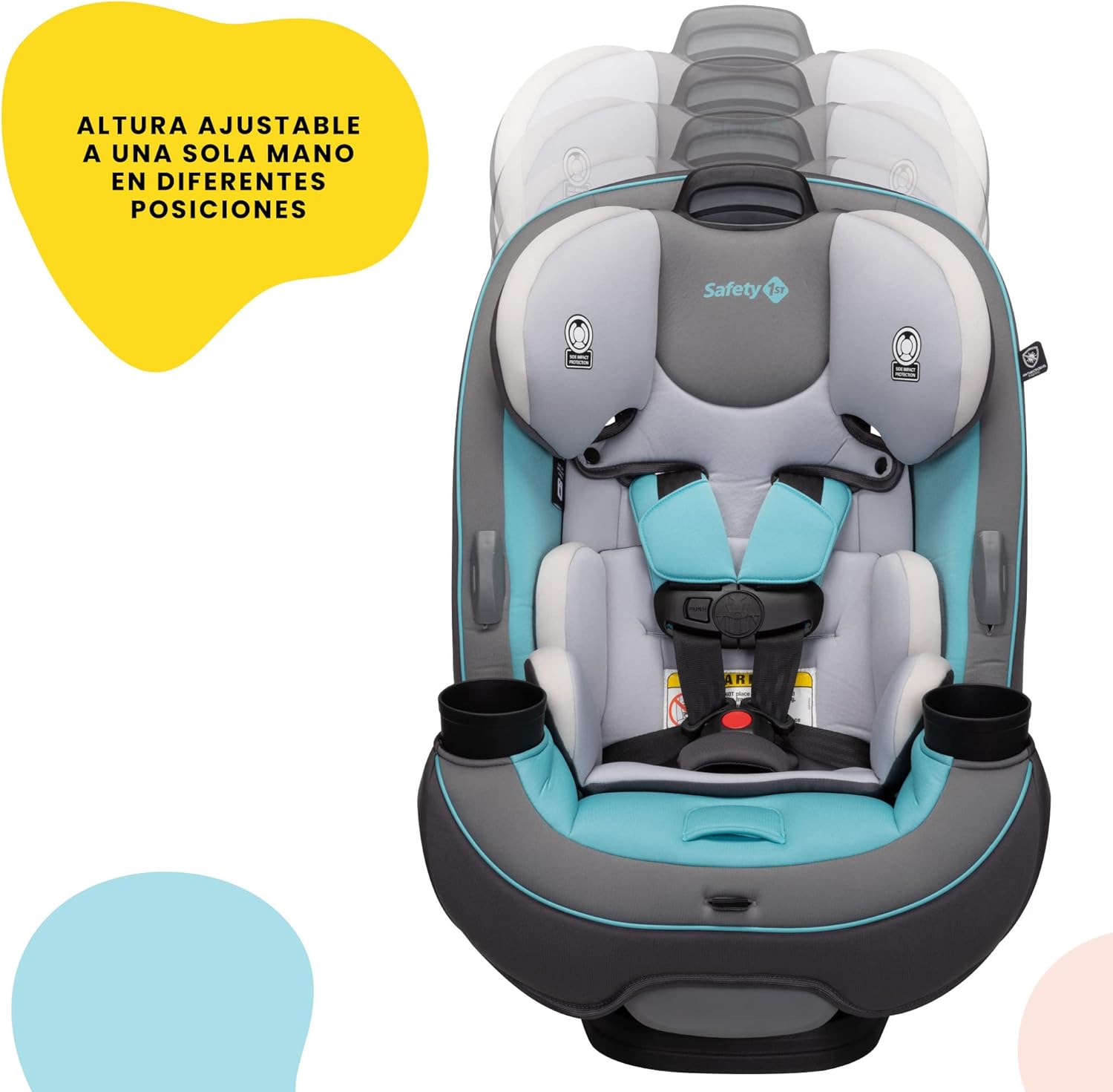 Safety 1st - Auto Asiento de coche Grow And Go 3 en 1, Carbon Rose