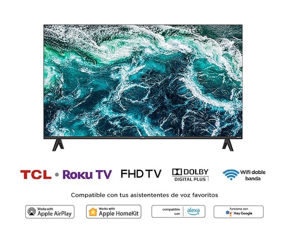 Pantalla LED TCL 40" Full HD Smart TV 40S310R-MX
