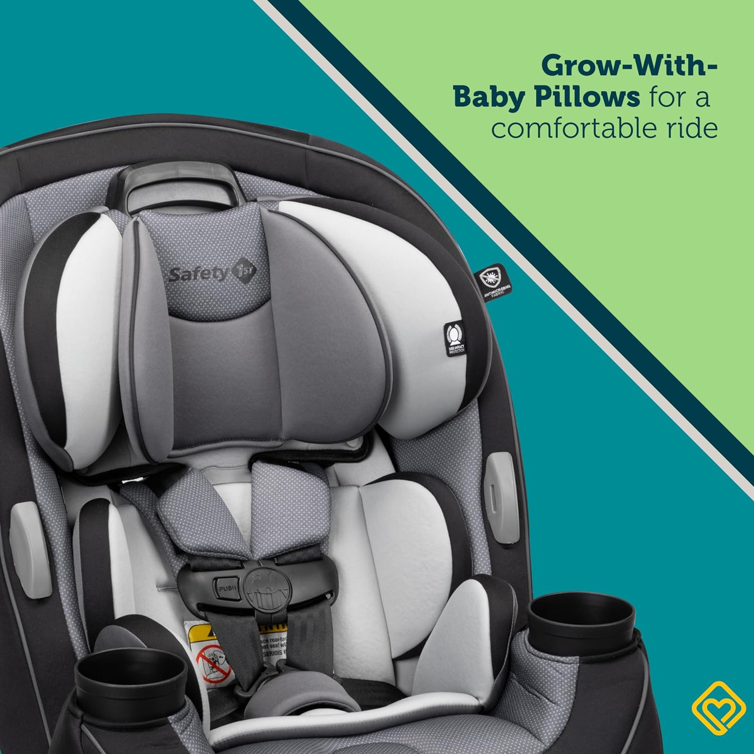 Safety 1st - Auto Asiento de coche Grow And Go 3 en 1, Carbon Rose