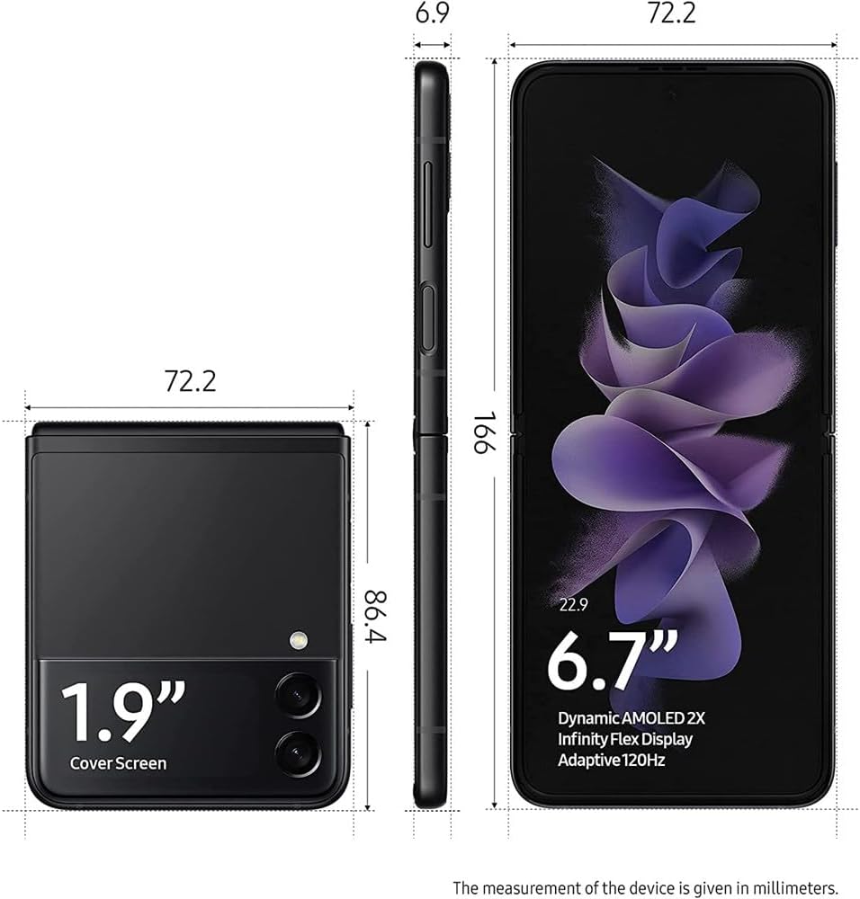 Teléfono móvil 5G - Teléfono celular Android desbloqueado de fábrica, versión de EE. UU., Smartphone, modo flexible, cámara intuitiva compacta, almacenamiento de 128 GB, garantía de EE. UU.,-trapo