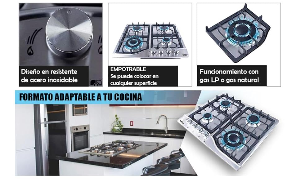 PARRILLA 4 QUEMADORES