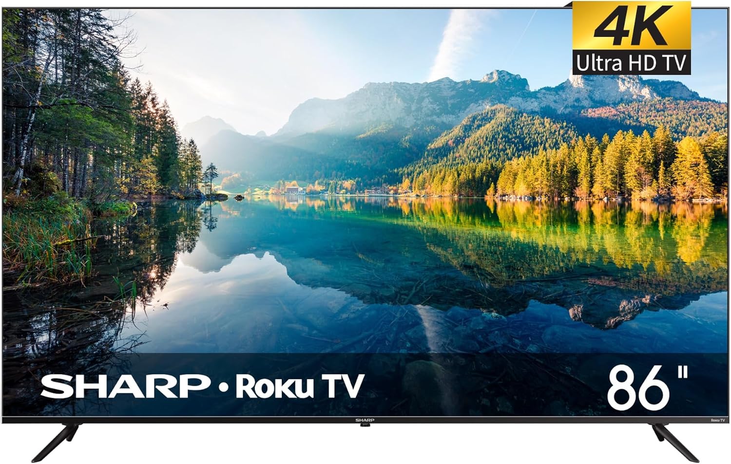 Sharp 4K Smart LED TV de 86" - Roku TV con WiFi