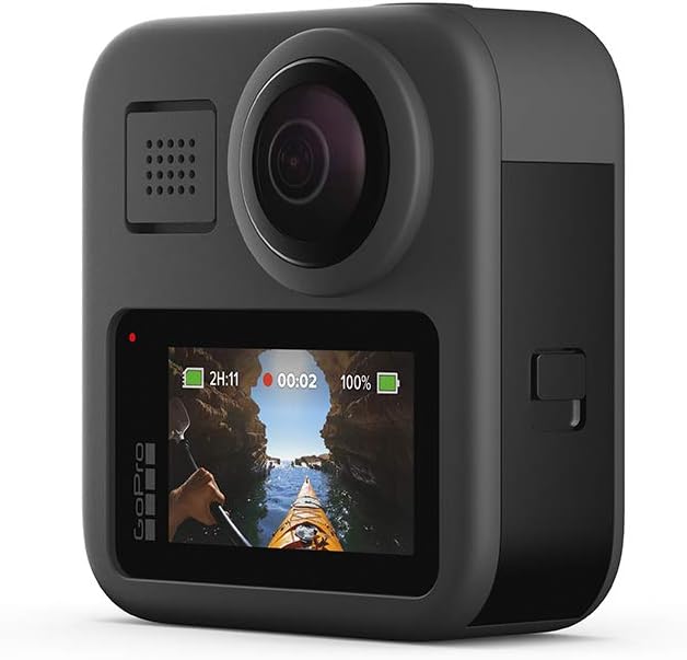 GoPro - MAX — Cámara tradicional resistente al agua de 360+ con pantalla táctil esférica, 5,6K30, vídeo HD, 16,6 MP, 360 fotos, estabilización de transmisión en vivo de 1080p