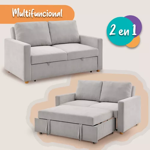 Sillón Sala Sofacama Matrimonial Comodo Moderno Minimalista