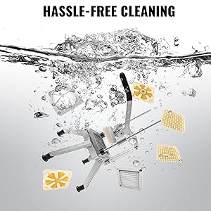 Cortador de freír francés comercial