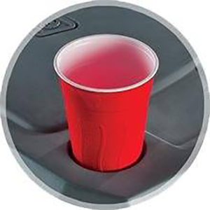 Soportes para vasos integrados