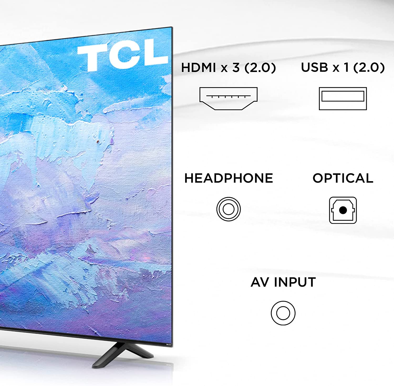 TCL Smart TV Pantalla 65" 4K UHD TV Sonido Dolby Mod 65S453 Compatible con Alexa