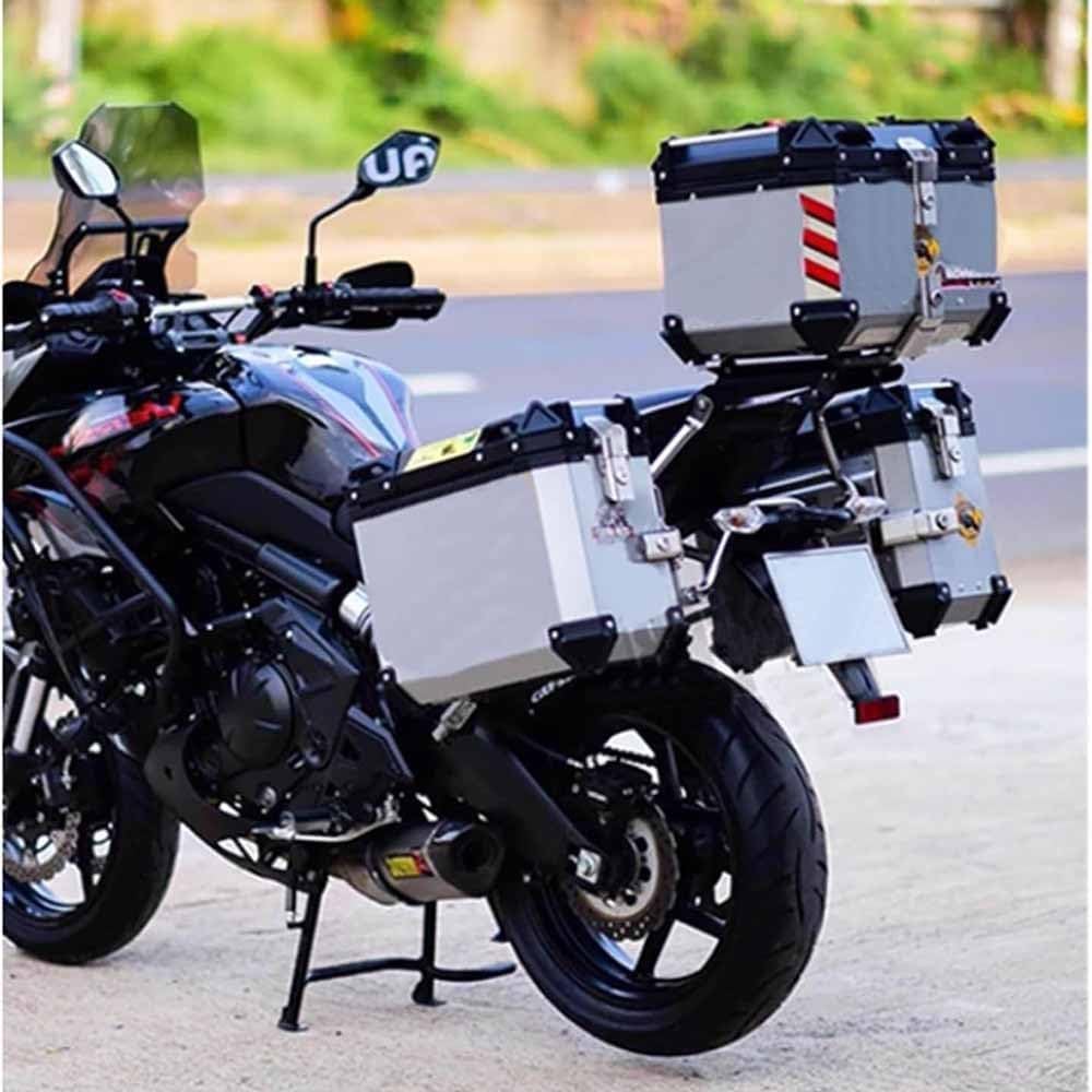 Caja Superior de Aluminio para Maletero de Motocicleta, 25 L, 30 L, 36 L, 45 L, 55 L, 65 L, Caja Superior Universal para Motocicleta, Funda para portaequipajes para Casco, Caja Trasera para