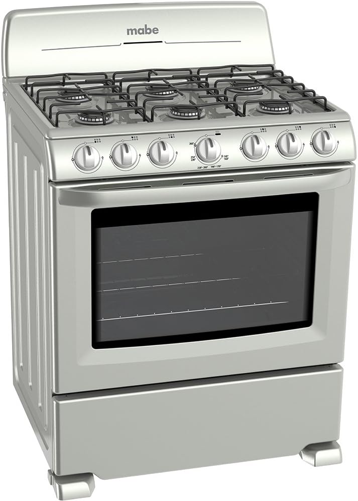 Mabe EM7620BAIS1 Estufa de Piso, 76 cm, color Silver